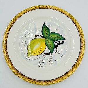 Bella Casa Fruta by Ganz Lemon Motif 11" Dinner Plate Valerio